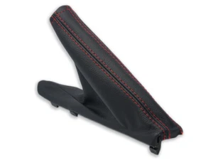 FOR SUBARU LIBERTY 4GEN 06-09 HANDBRAKE GAITER COVER LEATHER STITCH RED - Picture 1 of 4