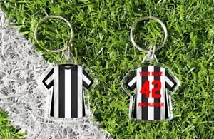 NEWCASTLE shirt, personalised keyring. Add your own name and number. - Picture 1 of 26