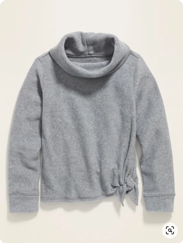 Túnica antigua azul marino para niños niñas micro rendimiento polar cuello embudo talla pequeña (6-7) Foto 1 de 1