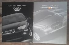1999 Chrysler 300M (22 pages) & LHS (18 pages) brochures de vente imprimées au Canada
