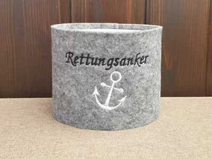 #901 Banderole »Rettungsanker« Toilettenpapier Klopapier Klorollen Filz - Imagen 1 de 6