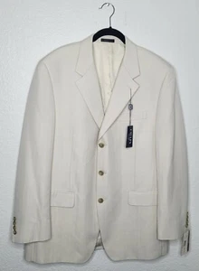 Chap's Men's Beige Sportcoat Blazer Size 42 NEW NWT - Picture 1 of 6