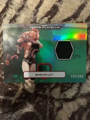 Sheamus topps platinum green event relic card 220/399 - Image 1 of 2