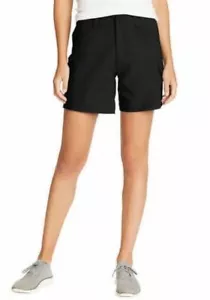 Eddie Bauer Ladies' Stretch Cargo Summer Trail Short UPF 30+ Black Size 6 - Picture 1 of 7