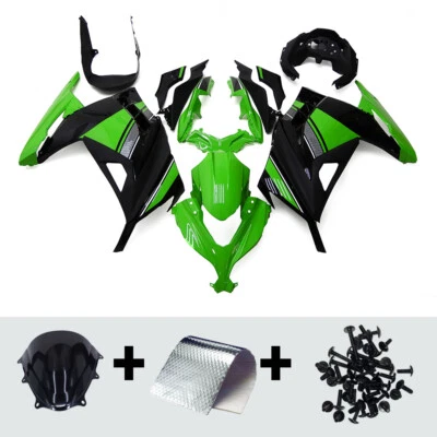 Plastics Fairings Bodywork Cowl Kit for Ninja 300 Kawasaki EX300 2013-2017 Green - Imagem 1 de 4