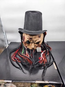 Latex Mask W/ Dreads New Orleans Ghoul Top Hat by CHASING FIREFLYS NEW - Picture 1 of 6