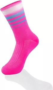 Reflecting Cycling Socks and Running SeeMees Breathable Mid-compression Pink - Picture 1 of 7
