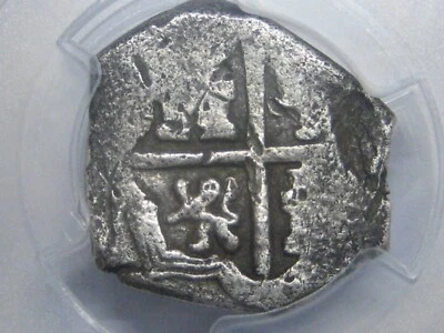 SPAIN 2 REAL COB (1598-1665) PCGS F12 PHILIP III SPANISH SILVER COLONIAL ERA - Image 1 of 4