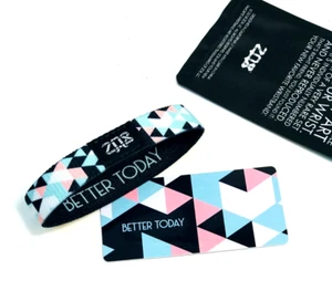 ZOX **BETTER TODAY** Silver Single Mystery Small Wristband w/Card NIP - Picture 1 of 3