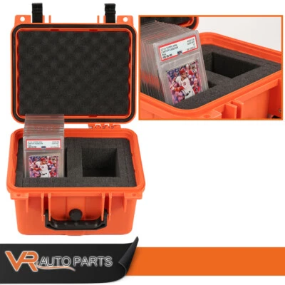 Graded Card Storage Box Sports Trading Cards Protector Waterproof TRAVEL LOCK - Image 1 of 4