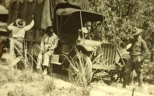 Original Antique 1921 Snapshot Photograph ~ Black Soldiers with Mack Army Truck - Picture 1 of 3