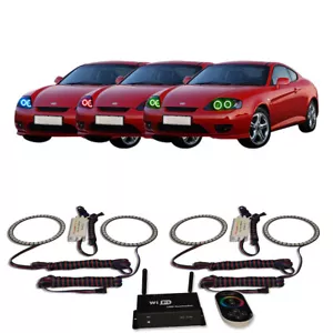 Kit de halo de faros RGB multicolor WIFI para Hyundai Tiburon 05-06 - Imagen 1 de 6