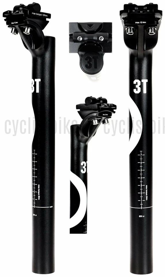 Tija de sillín 3T Stylus 25 Pro retroceso aleación 31,6x350 mm nueva Foto 1 de 1