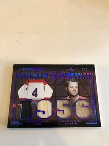 2019/20 LEAF ULTIMATE HOCKEY ALMANAC 1956 BELIVEAU/HARVEY  #6/9