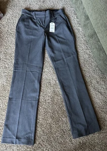 Express Editor Pants Women's Size 4R Flare Leg Low Rise Heather Gray NWT - Picture 1 of 6