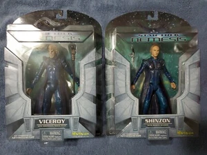 Star Trek Nemesis Viceroy and Shinzon Action Figures   Art Asylum 2002 - Picture 1 of 7