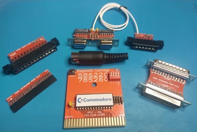 Commodore 64 64C SX DX C128 128D 128 DCR Diagnostic Test Harness full - gold NEW - Image 1 of 4