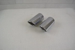 Embellecedores de escape cromados originales Audi A5 8T 2 unidades 8K0253825AB 8K0071761 a54901 - Imagen 1 de 4