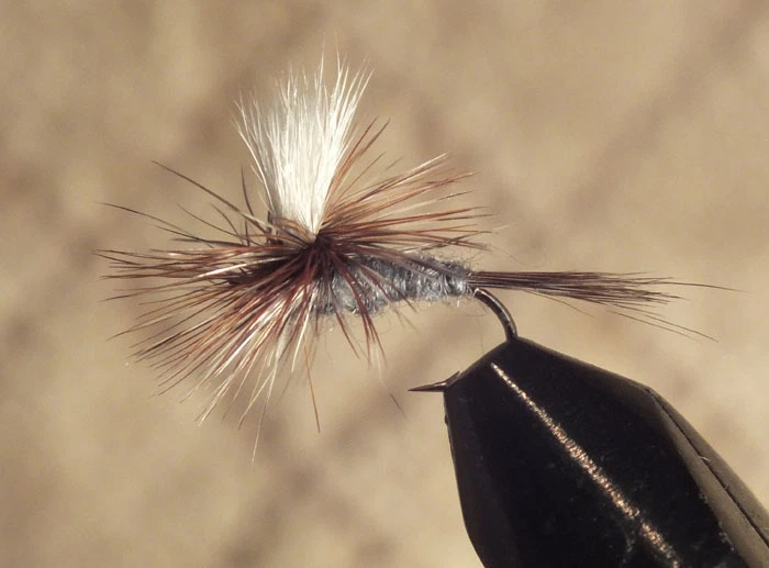Adam's Parachute Trout Fly Size 16- 1 Dozen (12)  Adams Dry Flies F738 - Image 1 of 1