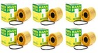 Set of 6 Oil Filters Mann HU711/51X for Mini Cooper R55 R56 R57 R59 R60 1.6 L4 MINI John Cooper Works