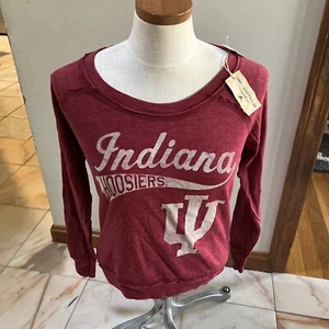 NWT INDIANA HOOSIERS LONG SLEEVED SWEATSHIRT WOMENS XL - Picture 1 of 1