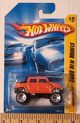 2008 Hot Wheels новые модели #15/40 HUMMER H2 SUT коллекционер #15/196 - Изображение 1 из 3