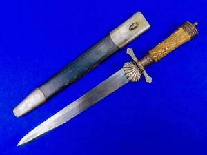 German Germany Austrian Austria WW1 Hunting Dagger Short Sword w/ Scabbard - Picture 1 of 24