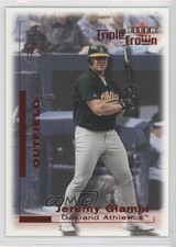 2001 Fleer Triple Crown Batting Average Red /254 Jeremy Giambi #60