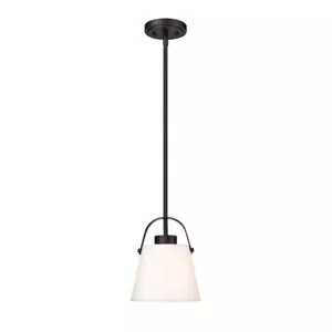 Z-Lite 743P8 Z-Studio Leinen Anhänger 8"W Mini Anhänger - schwarz - Bild 1 von 7