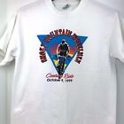 T-shirt vintage Smokey Mountain Wheelmen Bike 1999 Century Ride taille Grand blanc