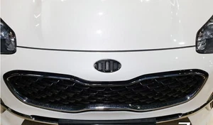 3G Brenthon F&R Horn Wheel Matt Black Emblem Full Set For 2017~2021 Kia Sportage - Picture 1 of 12