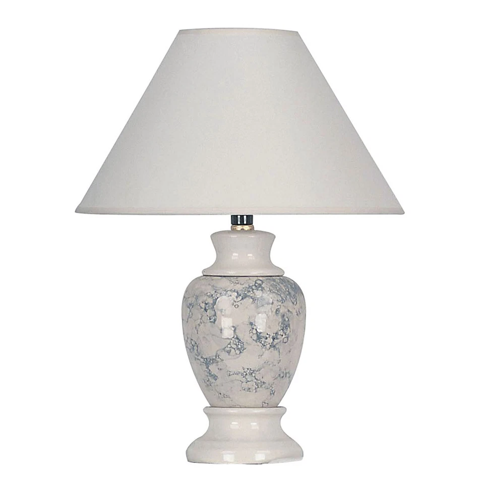 Ore International 609IV 15 Ceramic Accent Table Lamp Ivory