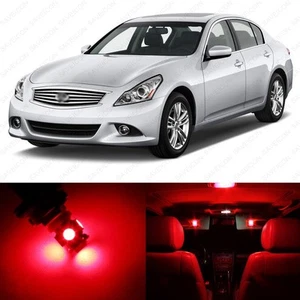 11 x Red LED Interior Light Package For 2011 - 2012 Infiniti G25 + PRY TOOL - Picture 1 of 6