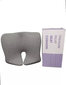 Cushion Lab Pressure Relief Seat Cushion for Long Sitting Hours on Office Grey - Picture 1 of 5