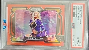 Nikkita Lyons 2024 Panini Prizm WWE Red Prizm #45 WWE #197/299 PSA 10 - Imagen 1 de 2