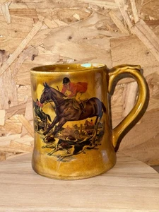 Vintage Tankard Lord Nelson Pottery England Hunting Scene Horses & Hounds - Picture 1 of 4