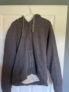 M&S - Fleece Lined Hoodie - Grey - Size M- Good Condition -Free Delivery - Picture 1 of 3
