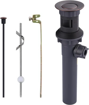 Bathroom Sink Drain with Lift Rod, Oil Rubbed Bronze Bubbed  - Image 1 of 4