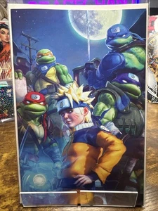 TEENAGE MUTANT NINJA TURTLES X NARUTO 4 TIAGO DA SILVA VARIANT B LTD 600 NIGHT - Picture 1 of 2