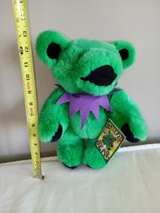 VTG Grateful Dead Teddy Bear 12” Green Jointed Liquid Blue Plush Steven Smith - Picture 1 of 20