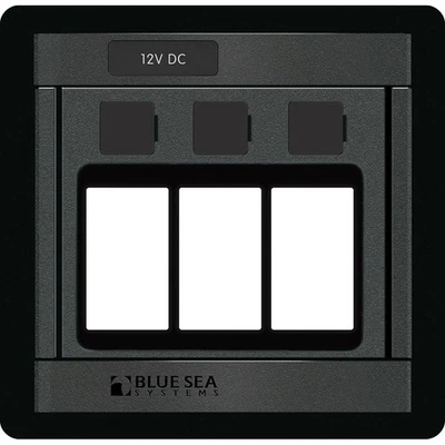 Blue Sea 1520 Remote Control Switch 360 Panel 3 Blank 1520 Boat Sailboat Marine - Image 1 of 4
