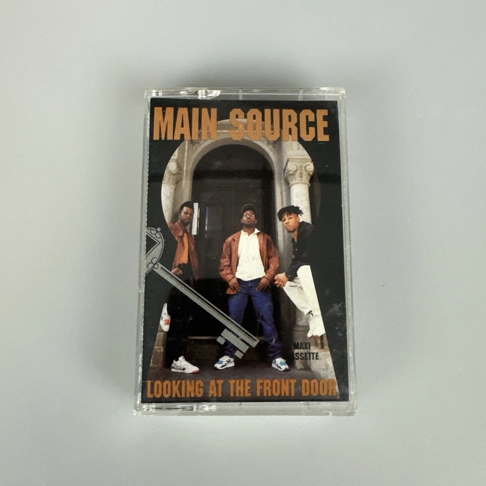 MAIN SOURCE Cassette Tape LOOKING AT THE FRONT DOOR Rap Hip Hop MAXI SINGLE - Image 1 of 3