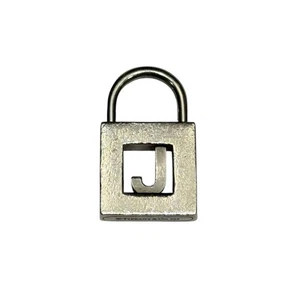 Tiffany & Co Sterling Letter J Alphabet Initial Padlock Pendant - Picture 1 of 4