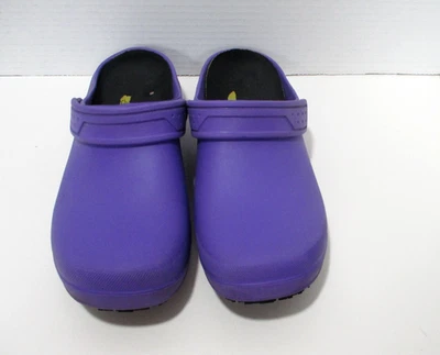 Skechers Arch Fit Work Clogs Womens Size 7.5 Purple Slip-On Slip Resistant Shoe - Image 1 of 4
