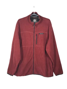 Men's Timberland Fleece Size L Red/Rust Full Zip - CM/05 - Picture 1 of 4