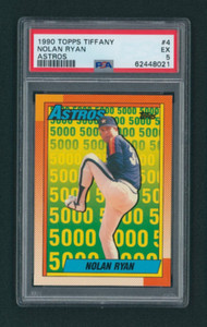 1990 Topps Tiffany Nolan Ryan Houston Astros #4 5000 Ks PSA 5 EX NEWEST QR LABEL