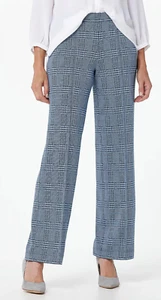 3X Isaac Mizrahi Damen Karo Strick Jacquard Hose - Bild 1 von 5