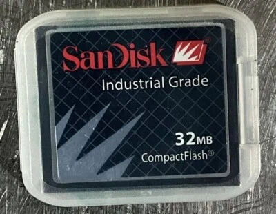 Industrial Grade Sandisk 32MB compactflash Flash card SDCFB-32-201-80 - Image 1 of 4