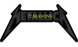 Metallica 72 Seasons Charred cut-out logo sew-on cloth patch 60mm x 120mm (rz) - Picture 1 of 1