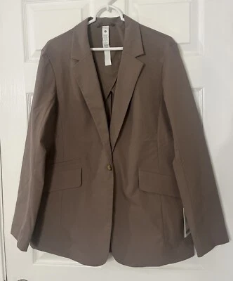 Blazer Lululemon de sarga ajuste relajado para mujer nuevo con etiquetas $198 - Taupetastic TPTC - Talla M Foto 1 de 4